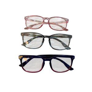 Ultraviolet/Blue Lense Computer Classes Bundle of 3